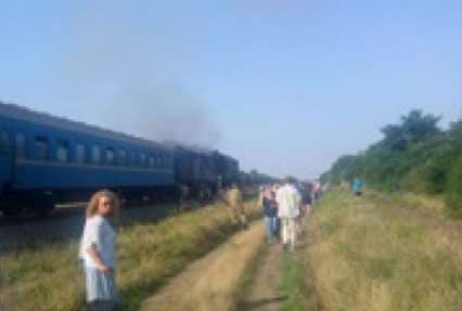 Поезд Киев-Николаев загорелся на ходу