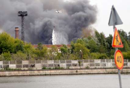 Пожар на территории завода ЗИЛ локализован