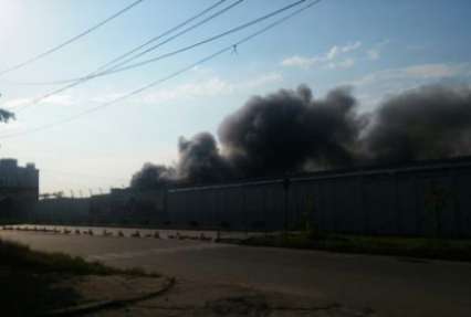 Пожар в Днепропетровске: несколько улиц 