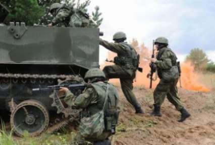 Российские войска на границе с Украиной учатся сбивать беспилотники
