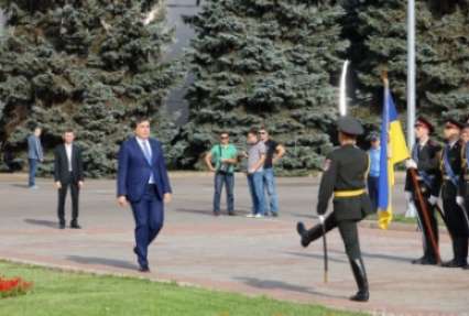 Саакашвили: Флаг Украины для всего мира - символ свободы и противостояния агрессии
