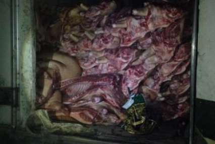 В Донецкой области 13 тонн мяса не доехали к боевикам