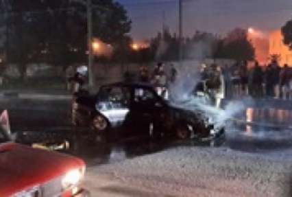 В Одессе на ходу загорелся автомобиль