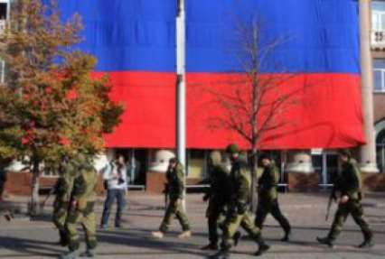 В Донецке боевики вышли на митинг