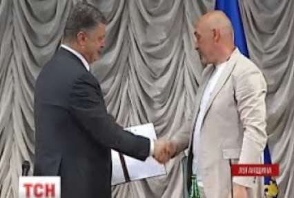 Президент прилетів на Луганщину та представив нового очільника області