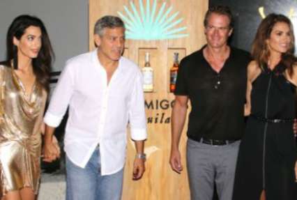 Джордж Клуни испортил романтический снимок Синди Кроуфорд с мужем (фото)