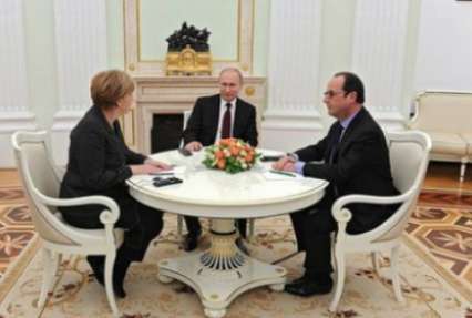 Путин, Меркель и Олланд без Порошенко поговорили об Украине
