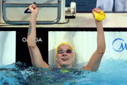 Шведка Сара Сьострем – чемпионка мира в плавании на 50 м баттерфляем