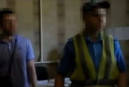 В Днепропетровской области СБУ задержала гаишника-взяточника (видео)