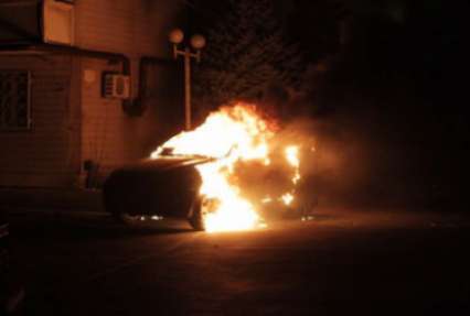 В Киеве снова массово горели машины