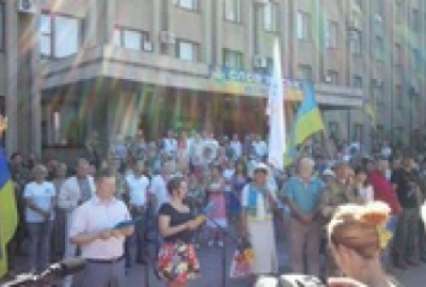 В Славянске отметили годовщину освобождения от сепаратистов