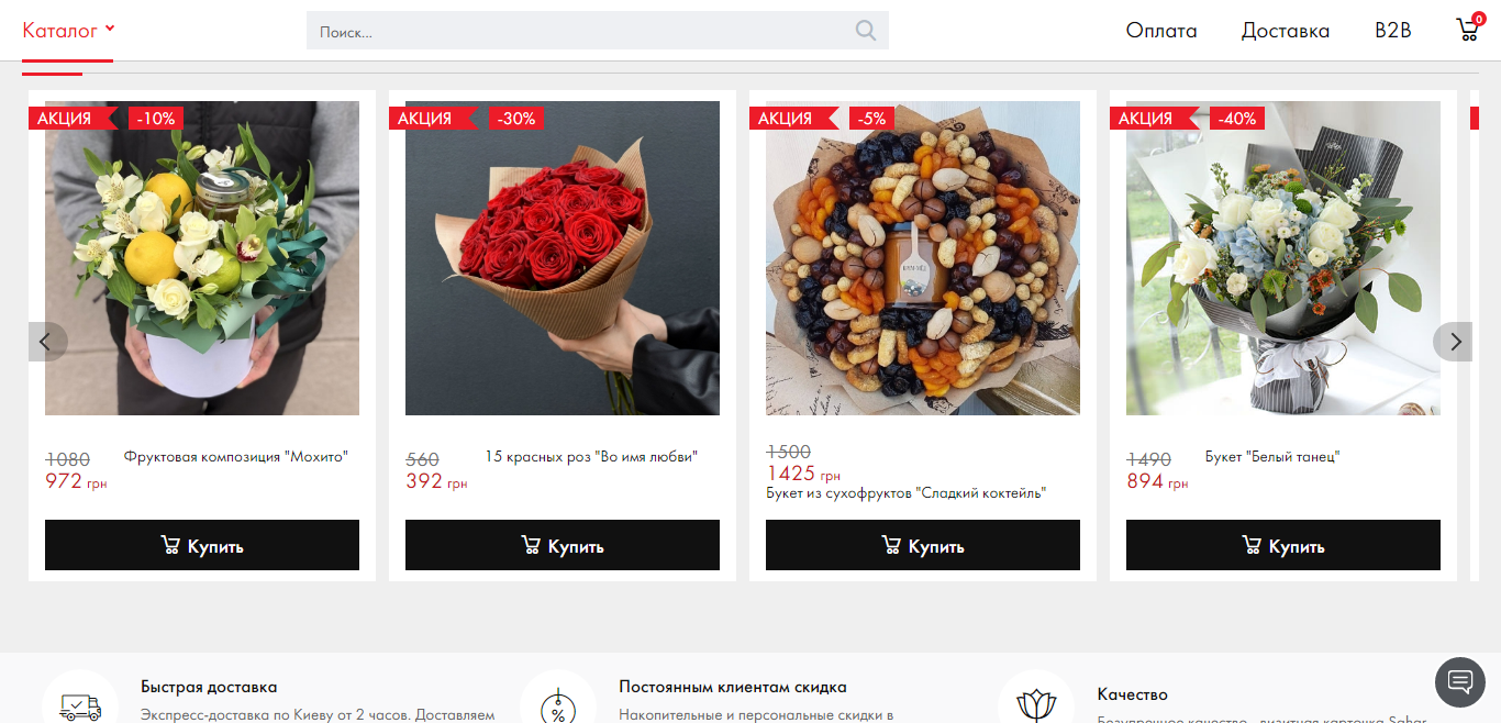 Доставка цветов становится все более востребованной в Киеве